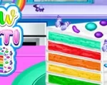 Make Rainbow Confetti Cake